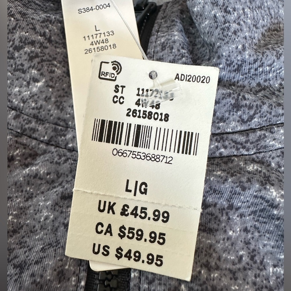 Pink Victoria’s Secret Large‎ NWT 1/4 quarter zip gray black - Picture 7 of 9
